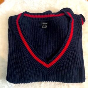 School girl/ varsity look sweater